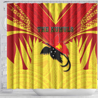 Papua New Guinea Rugby Shower Curtain Kumuls Heritage LT05 - Polynesian Pride