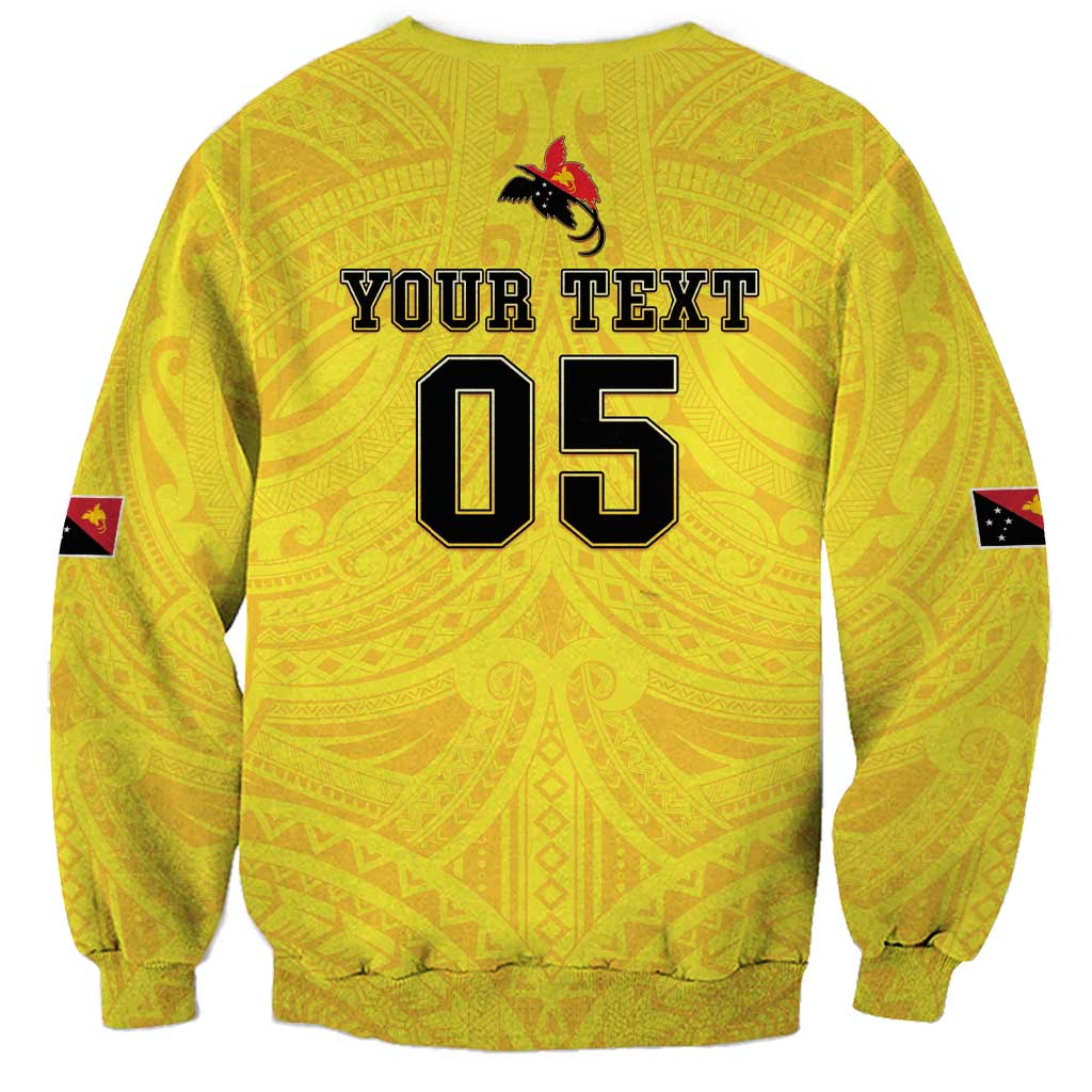 Papua New Guinea Rugby Custom Sweatshirt Kumuls Heritage LT05 - Polynesian Pride