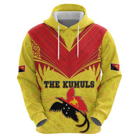 Papua New Guinea Rugby Custom Zip Hoodie Kumuls Heritage LT05 - Polynesian Pride