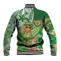 Aloha Hawaii St Patrick's Day Baseball Jacket Polynesian Style LT05 - Polynesian Pride