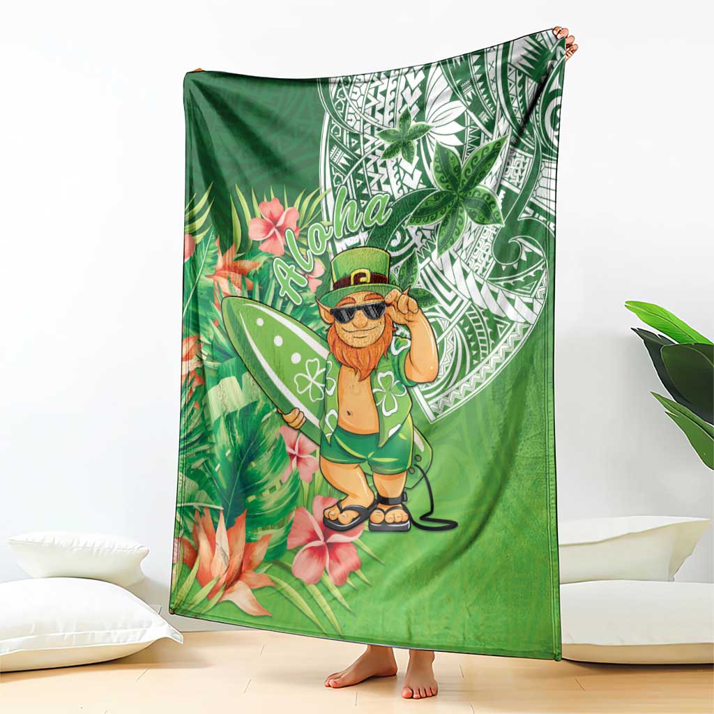 Aloha Hawaii St Patrick's Day Blanket Polynesian Style LT05 - Polynesian Pride