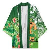 Aloha Hawaii St Patrick's Day Kimono Polynesian Style LT05 Unisex Green - Polynesian Pride