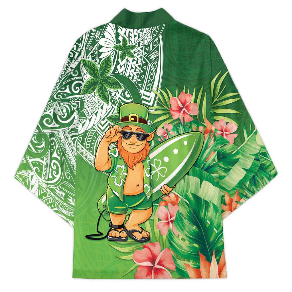Aloha Hawaii St Patrick's Day Kimono Polynesian Style LT05 - Polynesian Pride