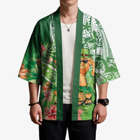 Aloha Hawaii St Patrick's Day Kimono Polynesian Style LT05 - Polynesian Pride