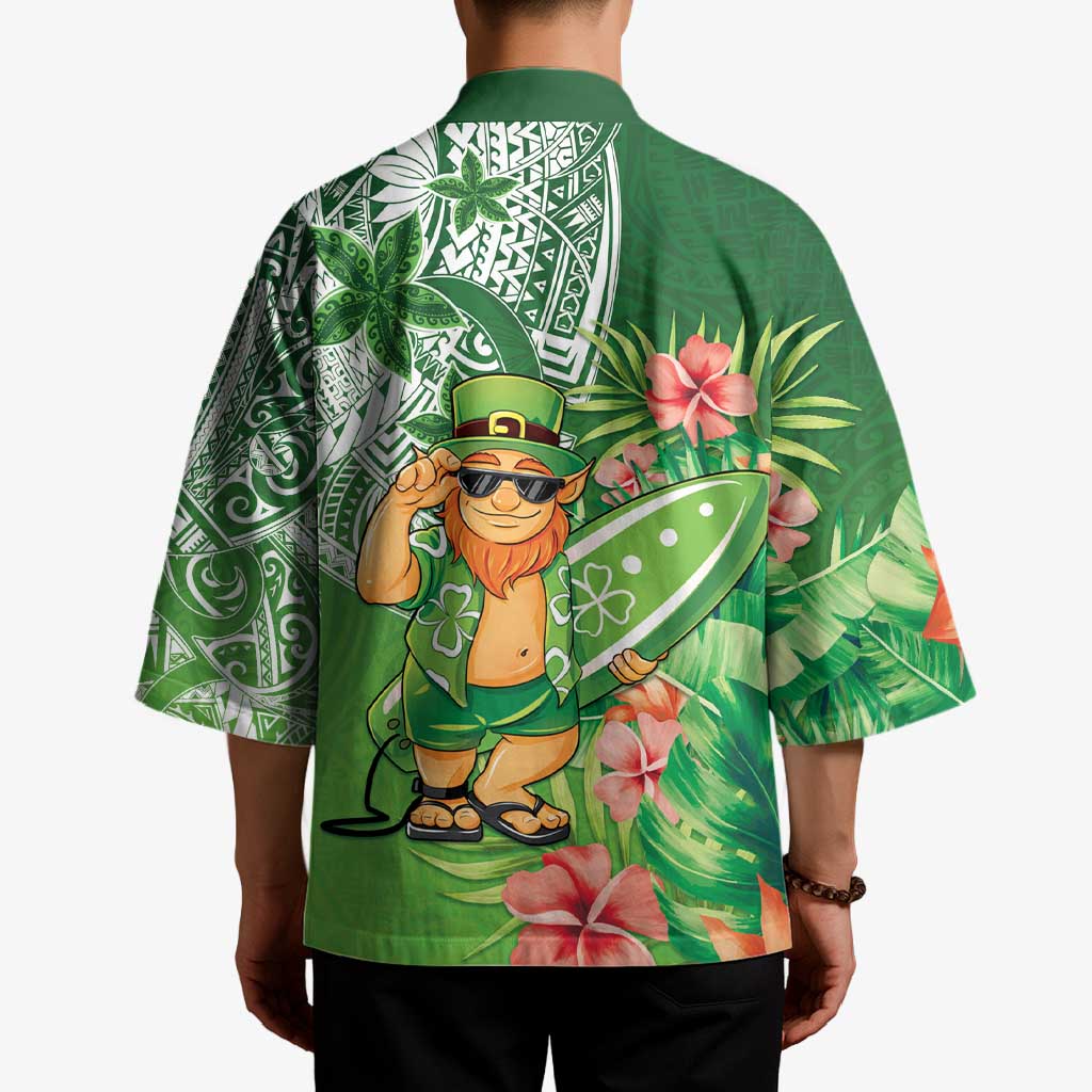 Aloha Hawaii St Patrick's Day Kimono Polynesian Style LT05 - Polynesian Pride