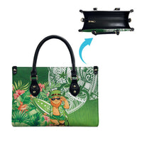 Aloha Hawaii St Patrick's Day Leather Bag Polynesian Style LT05 - Polynesian Pride