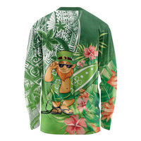 Aloha Hawaii St Patrick's Day Long Sleeve Shirt Polynesian Style LT05 - Polynesian Pride
