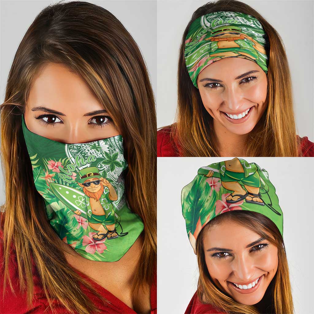 Aloha Hawaii St Patrick's Day Neck Gaiter Polynesian Style LT05 - Polynesian Pride
