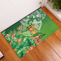Aloha Hawaii St Patrick's Day Rubber Doormat Polynesian Style LT05 - Polynesian Pride