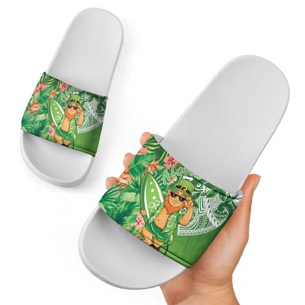 Aloha Hawaii St Patrick's Day Slide Sandals Polynesian Style LT05 - Polynesian Pride