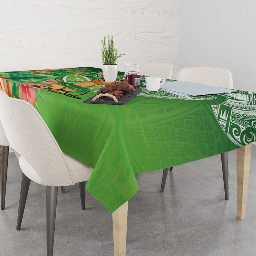 Aloha Hawaii St Patrick's Day Tablecloth Polynesian Style LT05 - Polynesian Pride