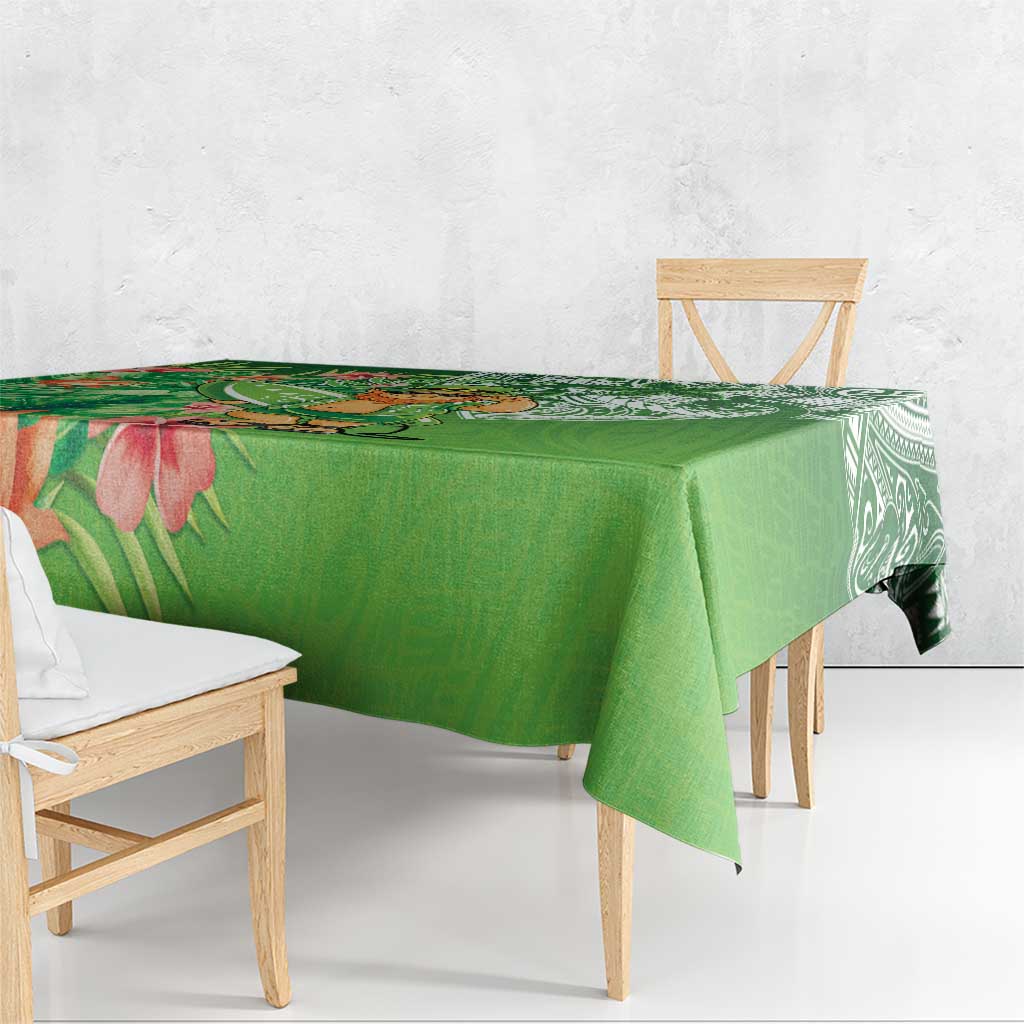 Aloha Hawaii St Patrick's Day Tablecloth Polynesian Style LT05 - Polynesian Pride