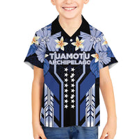French Polynesia Tuamotu Archipelago Kid Hawaiian Shirt Polynesian Pattern Unique Style LT05 Kid Navy - Polynesian Pride