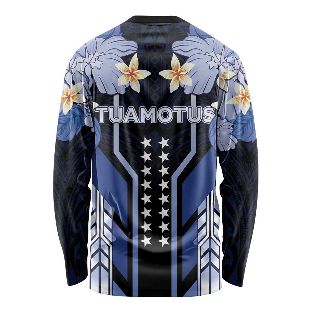 French Polynesia Tuamotu Archipelago Long Sleeve Shirt Polynesian Pattern Unique Style LT05 - Polynesian Pride