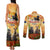 Australia And New Zealand ANZAC Day Couples Matching Tank Maxi Dress and Long Sleeve Button Shirt Kangaroo And Kiwi Bird Soldiers Lest We Forget LT05 - Polynesian Pride