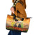 Australia And New Zealand ANZAC Day Leather Tote Bag Kangaroo And Kiwi Bird Soldiers Lest We Forget