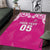 New Zealand Fern Women Rugby Custom Area Rug Pink Maori Pattern