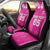 New Zealand Fern Women Rugby Custom Car Seat Cover Pink Maori Pattern