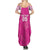 New Zealand Fern Women Rugby Custom Summer Maxi Dress Pink Maori Pattern