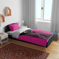 New Zealand Fern Rugby Bedding Set Pink Maori Pattern LT05 - Polynesian Pride