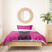 New Zealand Fern Rugby Bedding Set Pink Maori Pattern LT05 - Polynesian Pride