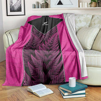 New Zealand Fern Rugby Blanket Pink Maori Pattern LT05 Pink - Polynesian Pride