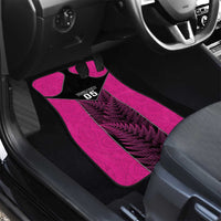 New Zealand Fern Rugby Car Mats Pink Maori Pattern LT05 - Polynesian Pride