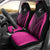 New Zealand Fern Rugby Car Seat Cover Pink Maori Pattern