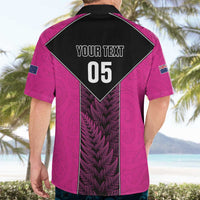 New Zealand Fern Rugby Custom Hawaiian Shirt Pink Maori Pattern LT05 - Polynesian Pride