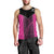 New Zealand Fern Rugby Custom Men Tank Top Pink Maori Pattern