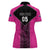 New Zealand Fern Rugby Custom Women Polo Shirt Pink Maori Pattern