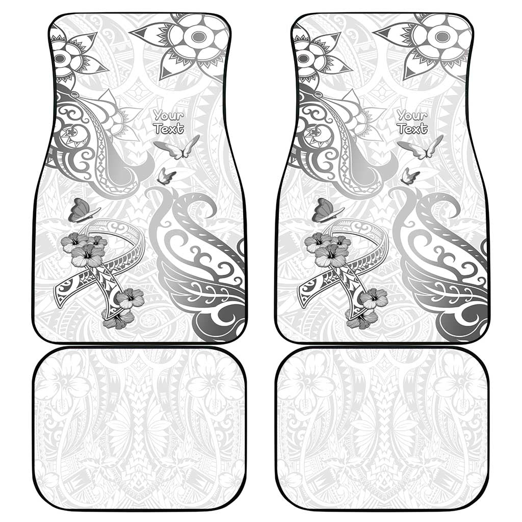 Brain Cancer Awareness Car Mats Ribbon Polynesian Pattern LT05 - Polynesian Pride