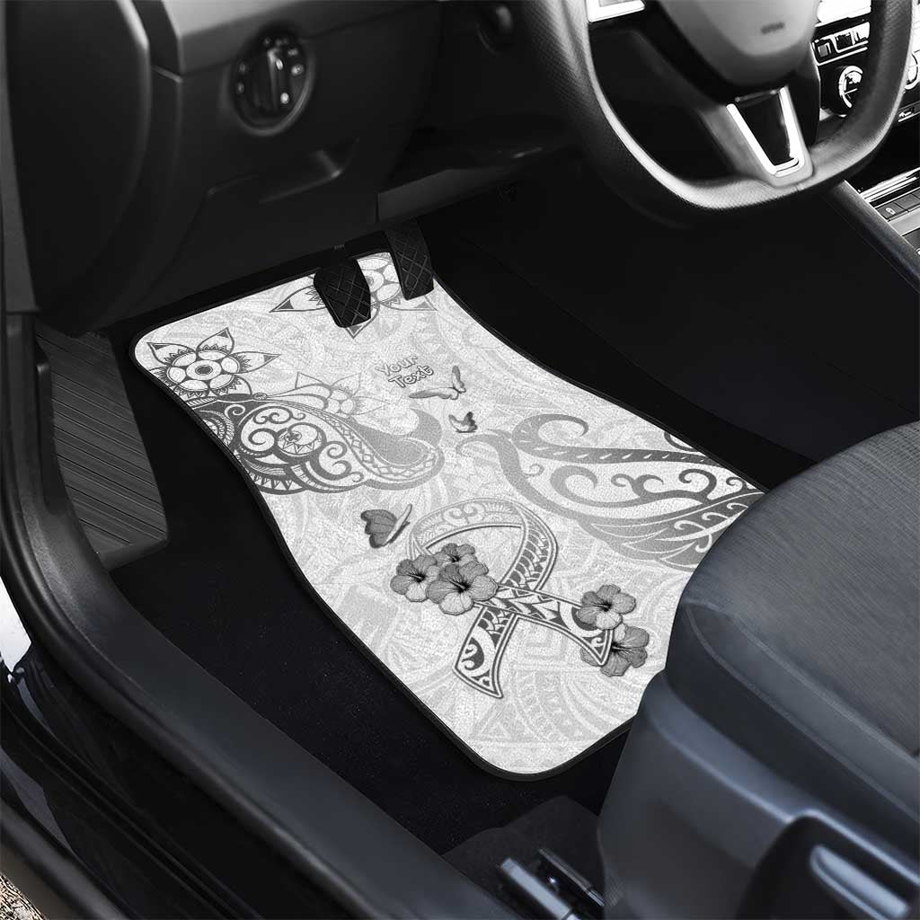 Brain Cancer Awareness Car Mats Ribbon Polynesian Pattern LT05 - Polynesian Pride