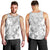 Personalised Brain Cancer Awareness Men Tank Top Ribbon Polynesian Pattern