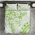 Polynesian Pattern With Plumeria Flowers Bedding Set Lime Green