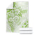 Polynesian Pattern With Plumeria Flowers Blanket Lime Green