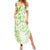 Polynesian Pattern With Plumeria Flowers Family Matching Summer Maxi Dress and Hawaiian Shirt Lime Green