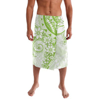 Polynesian Pattern With Plumeria Flowers Lavalava Lime Green LT05 Lime Green - Polynesian Pride