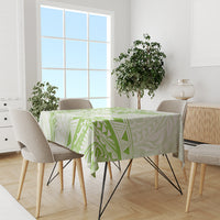 Polynesian Pattern With Plumeria Flowers Tablecloth Lime Green LT05 - Polynesian Pride