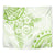 Polynesian Pattern With Plumeria Flowers Tapestry Lime Green