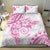 Polynesian Pattern With Plumeria Flowers Bedding Set Pink