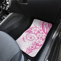 Polynesian Pattern With Plumeria Flowers Car Mats Pink LT05 - Polynesian Pride