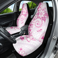 Polynesian Pattern With Plumeria Flowers Car Seat Cover Pink LT05 - Polynesian Pride