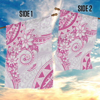 Polynesian Pattern With Plumeria Flowers Garden Flag Pink LT05 - Polynesian Pride
