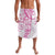 Polynesian Pattern With Plumeria Flowers Lavalava Pink