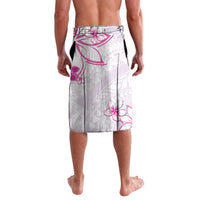Polynesian Pattern With Plumeria Flowers Lavalava Pink LT05 - Polynesian Pride
