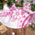 Polynesian Pattern With Plumeria Flowers Tree Skirt Pink