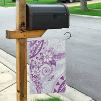 Polynesian Pattern With Plumeria Flowers Garden Flag Purple LT05 - Polynesian Pride