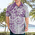 Polynesian Pattern With Plumeria Flowers Hawaiian Shirt Purple