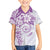 Polynesian Pattern With Plumeria Flowers Hawaiian Shirt Purple